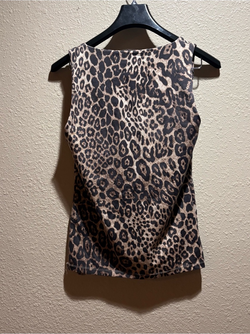 Women’s Leopard Print Tank Top - Brown - Picture 5 of 6